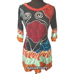 Boho Mini Dress — Rising International — Size M
